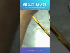 백색 코팅 U자형 석영 히터 램프 튜브 할로겐 적외선 석영 가열 램프