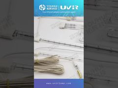 200-4000W 트윈 튜브 백색 코팅 석영 히터 적외선 가열 램프