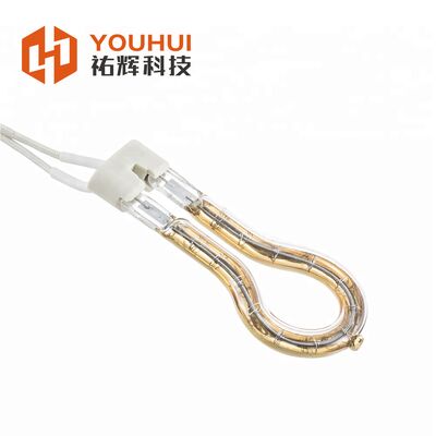 115V 200W 골드 링 적외선 열 램프 단파