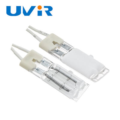 좋은 가격 백색 코팅 트윈 튜브 적외선 가열 램프 450W 115V 11x23mm 온라인으로