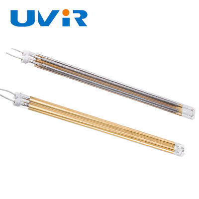 1000W 480V 금으로 덮인 중파 적외선 난방 램프