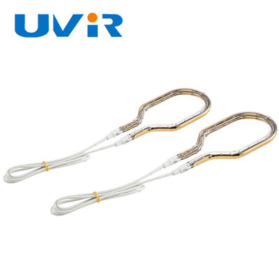 UVIR 금 코팅 석영 적외선 가열 램프 튜브 100-7600W