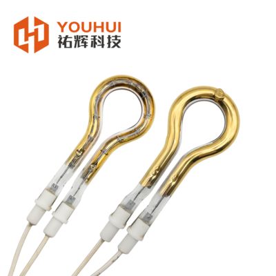 좋은 가격 Single Tube Short Wave Gold Coating Infrared Heating Element Tube 150-6000W with 85% Heat Efficiency and 5000-20000h Lifespan 온라인으로
