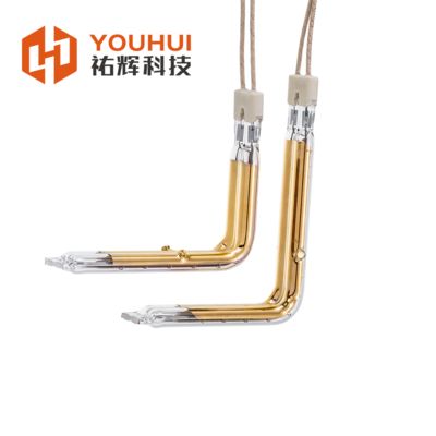 좋은 가격 L Shape Gold Coated Infrared Heating Element Tube with Visible Light Transmission >93% and UV Light Transmission >85% for Industrial Applications 온라인으로