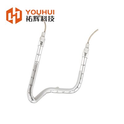 좋은 가격 금으로 코팅 된 1660W 230V 단파 IR 램프 산업용 난방용 인프라 적외선 난방 온라인으로