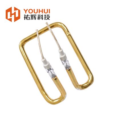 3D Contoured Gold Coating Quartz Glass Tube Infrared Heating Element Lamp with 5000-20000h Lifespan