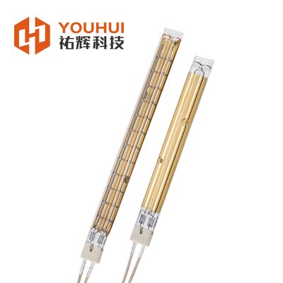 Gold Coating Twin Tube Infrared Heating Lamp 1200W Power with 5000 Hours Warranty