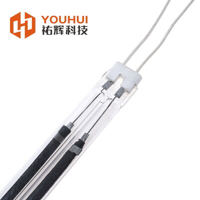 수성 페인트 건조(200-4000W)를 위한 10,000시간 보증이 포함된 트윈 튜브 탄소 섬유 IR 가열 램프