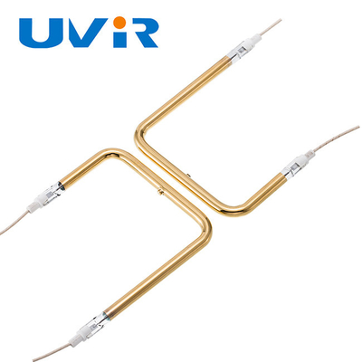 UVIR 적외선 가열요소 튜브, 500w U자 형상 히터 텅스텐 필라멘트